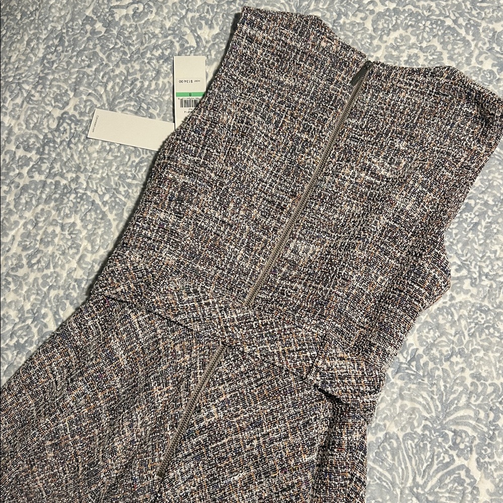 Calvin Klein Textured Black and White Midi Dress - Picture 14 of 16
